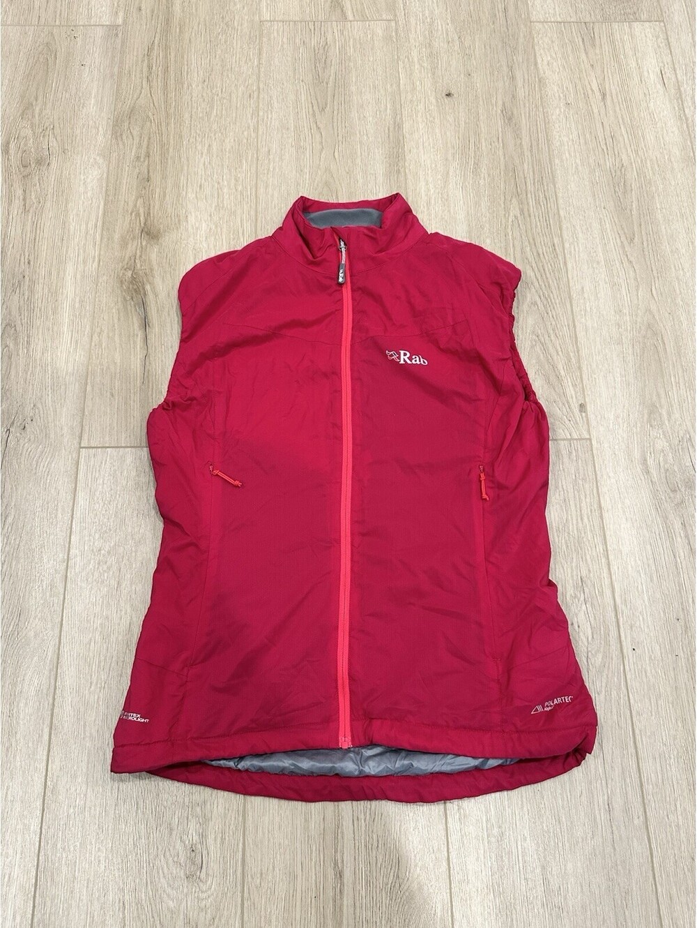 Rab Strata Vest Pertex Microlight Polartec Alpha Insulated Zip Up Women Small